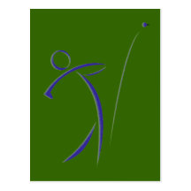 Golfista golf player golfer cartão postal
