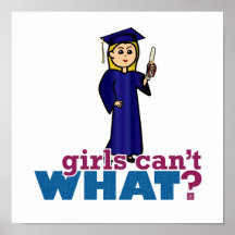 Graduação da menina poster