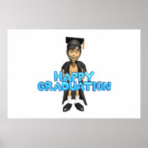 Graduação feliz impressão