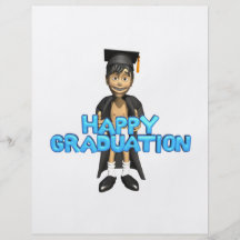 Graduação feliz panfleto