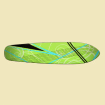 Gráfico azul e verde skates