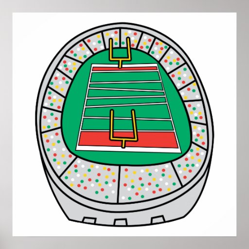 gráfico do estádio de futebol pôsteres