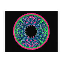 Gráfico do Victorian, esboço preto do rosa do fund Convites Personalizados