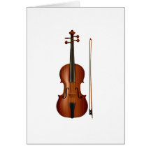 Gráfico realístico do violino e do arco cartoes