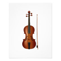 Gráfico realístico do violino e do arco convites