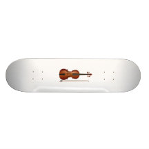 Gráfico realístico do violino e do arco skate