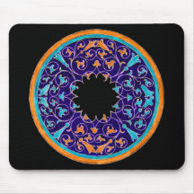 Gráfico redondo da era do victorian mouse pad