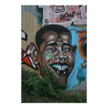 Grafittis de Obama Fotografias