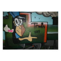 Grafittis do trem arte de fotos