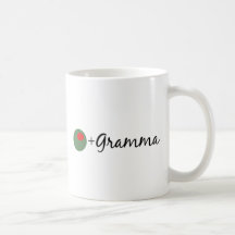 Gramma verde-oliva caneca