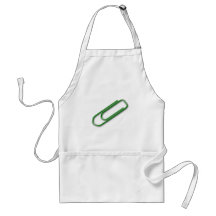Grampo de papel verde avental