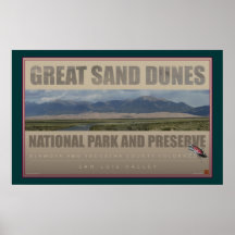 Grande Parque-Poster das dunas de areia
