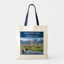 Grande sacola do parque nacional de dunas de areia bolsa para compra