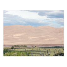 Grandes dunas de areia cartao postal