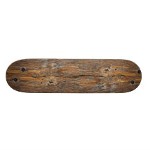 Grão de madeira, folha da madeira resistida skates personalizados