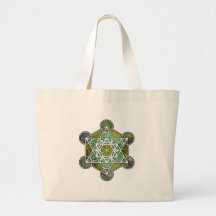 GreenMetatronCube Bolsa
