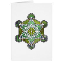 GreenMetatronCube Cartões