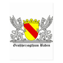 Großherzogthum banhada com escritura cartao postal