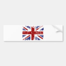 Grunge britânico do punk da bandeira adesivos