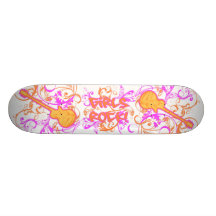 Grunge da guitarra da rocha das meninas do KRW Skate Personalizado