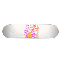 Grunge da guitarra da rocha das meninas do KRW Skate Boards
