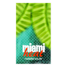 Grunge da onda de calor do GC | Miami Modelo Cartões De Visitas