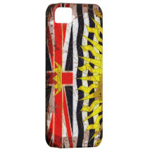 Grunge e bandeira rachada do Columbia Britânica do Capas De iPhone 5 Case-Mate
