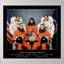 Grupo - missão do vaivém espacial STS-104 - do 100 Poster