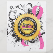 Guerreiro 23 do cancro da mama panfleto personalizados