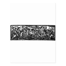 guerreiros da fantasia cartao postal