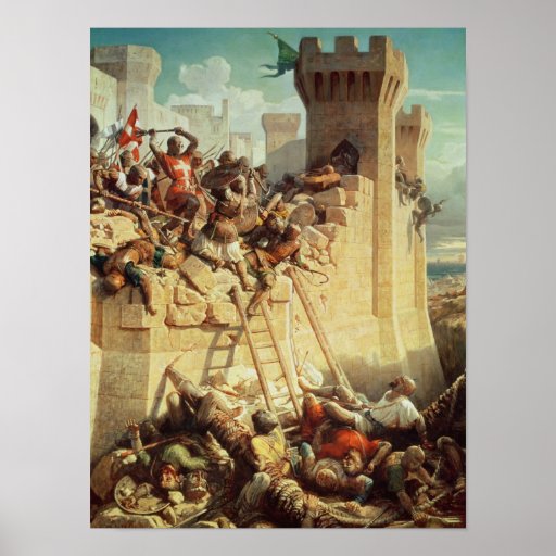 Guilherme de Clermont que defende Ptolemais Pôsteres