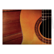 Guitarra acústica cartão