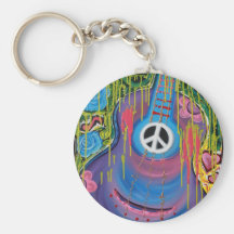 Guitarra da paz chaveiro