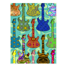 GUITARRA DO POP CARTÕES POSTAIS