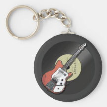 Guitarra do vintage chaveiro