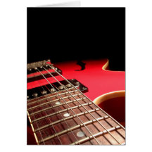 Guitarra elétrica vermelha cartoes