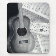 Guitarra & partitura Mousepad