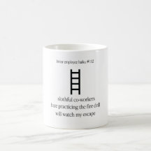 Haicais amargos #112 do empregado caneca