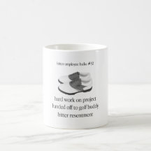 Haicais amargos #31 do empregado caneca