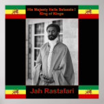 Haile Selassie, impressão de Jah Rastafari nas can