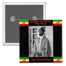 Haile Selassie o leão de Judah, Jah Rastafari Pins