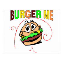Hamburguer mim cartão postal