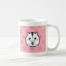 Hamster semi branco do anão do russo caneca