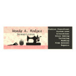 Handmade magro cor-de-rosa cartoes de visitas