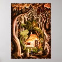 Hansel e Gretel pelo impressão de Kay Nielsen