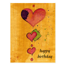 happy birthday cartões postais