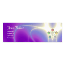 HASTE DE ASCLEPIUS COM 7 CHAKRAS, ENERGIA ESPIRITU MODELOS CARTOES DE VISITA