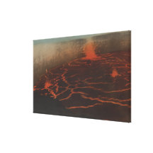 HawaiiView de fugas da lava em KilauerHawaii Impressão De Canvas Esticada