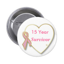HeartPin-15 ano, cancro da mama do sobrevivente Botons