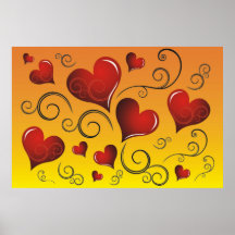 Heartswirls Posteres